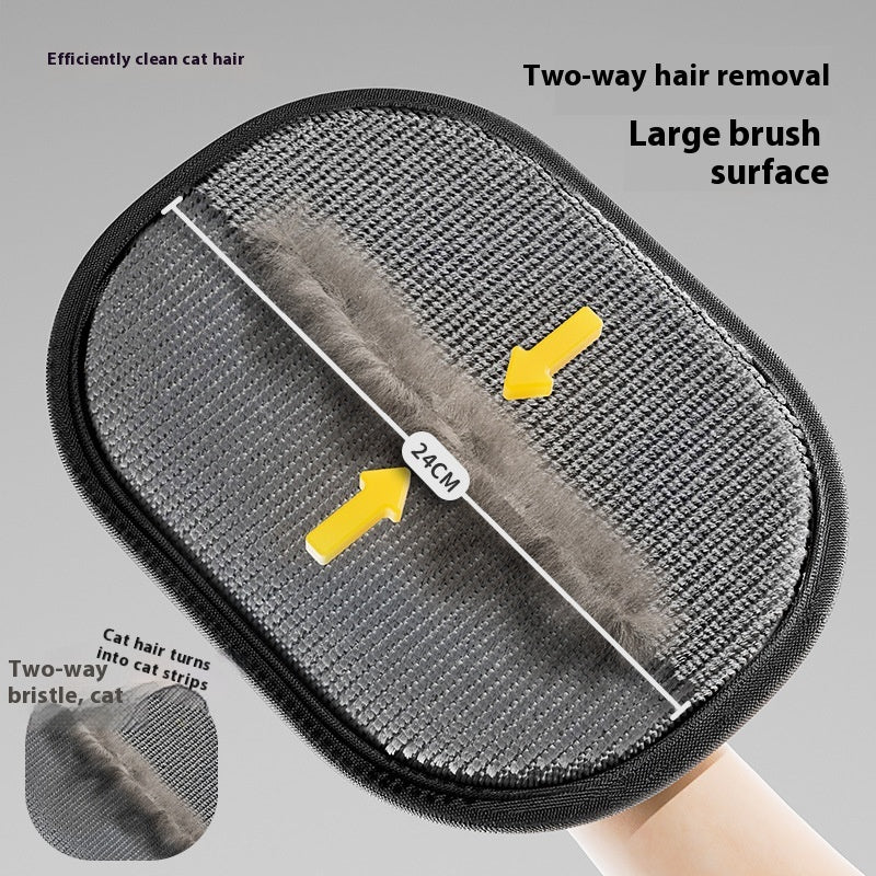 Pet Hair Removal Tools Reusable Gloves Pet Double-Sided Grooming Gloves Carpet Hair Removal Pet Hair Cleanup