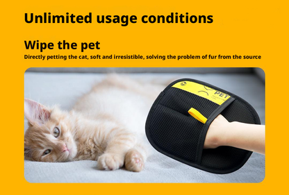 Pet Hair Removal Tools Reusable Gloves Pet Double-Sided Grooming Gloves Carpet Hair Removal Pet Hair Cleanup